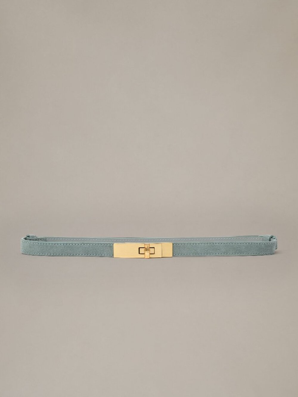 J McLaughlin Liv Suede Belt - Light Green/Gold NEW